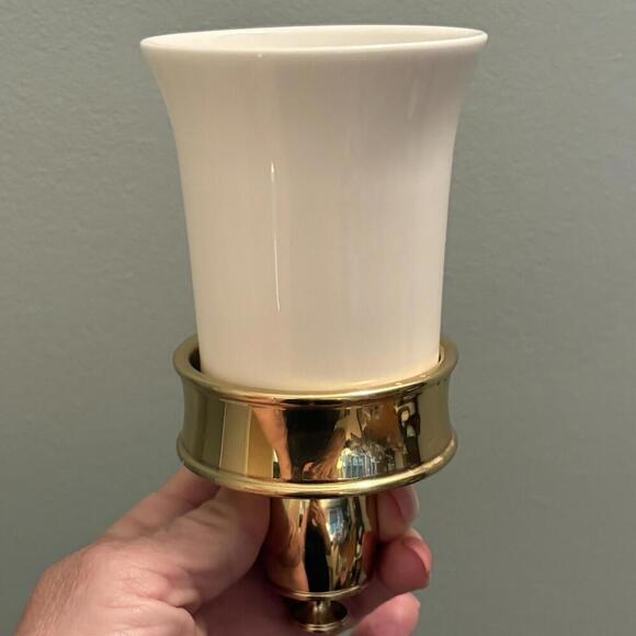 Ralph Lauren Home Brass Wall Mounted Cup Holders Engraved RALPH LAUREN - Picture 13 of 15